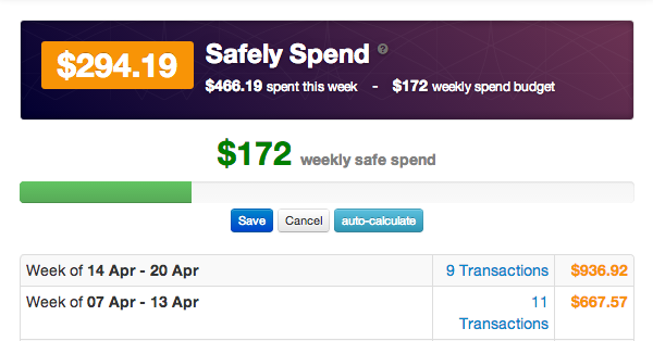 Safely Spend Negative